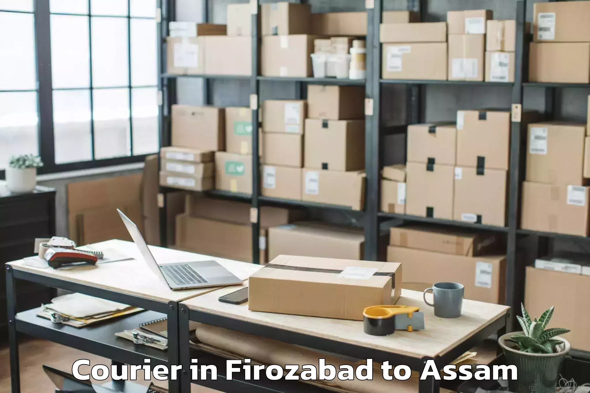 Trusted Firozabad to Barpeta Courier